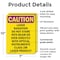 Signmission Radiation & Laser Sign, 10 in H x 7 in W, Plastic, Rectangle OS-2PACK-CR-P-710-V-10240 - alternate 6
